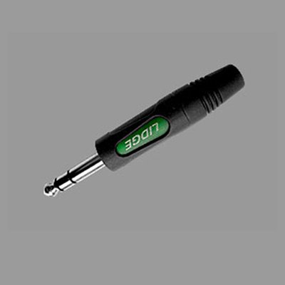 คอนเนคเตอร์ ปลั๊กโฟนสเตอริโอ 1/4" ท้ายยาง สำหรับเข้าสาย LIDGE YM-195BS