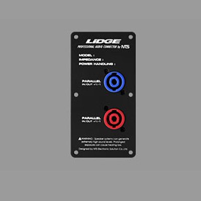 คอนเนคเตอร์ แท็ปลำโพงโลหะแบบสปีกคอนคู่ (สีดำ) LIDGE YM-346A (Black)