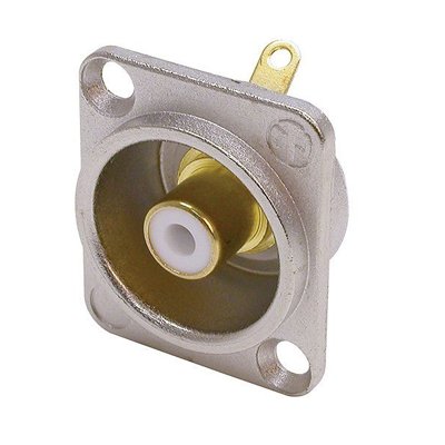 คอนเนคเตอร์ติดแท่น RCA ตัวเมียสีขาว NEUTRIK NF2D-9