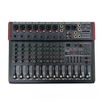 NTS PM-9 เพาเวอร์มิกเซอร์ 9 แชนแนล Power Mixer (Bluetooth, USB)