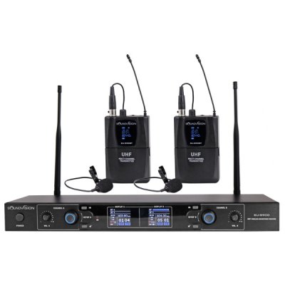ไมโครโฟนไร้สายแบบหนีบปกเสื้อคู่ SOUNDVISION SU-890D/BT (LV-X) Dual Wireless Set (Lavalier)