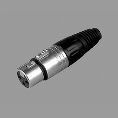 คอนเนคเตอร์แจ๊ค XLR ตัวเมีย 3 ขา ท้ายพลาสติก สำหรับเข้าสาย LIDGE YM-001
