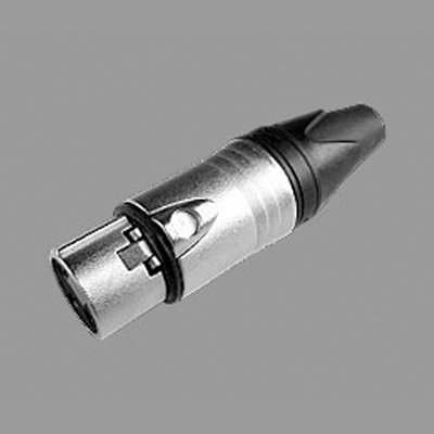 คอนเนคเตอร์แจ๊ค XLR ตัวเมีย 3 ขา ท้ายยาง สำหรับเข้าสาย LIDGE YM-001A