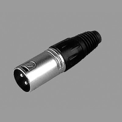 คอนเนคเตอร์ปลั๊ก XLR ตัวผู้ 3 ขา ท้ายพลาสติก สำหรับเข้าสาย LIDGE YM-002