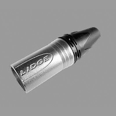 คอนเนคเตอร์ปลั๊ก XLR ตัวผู้ 3 ขา ท้ายยาง สำหรับเข้าสาย LIDGE YM-002A