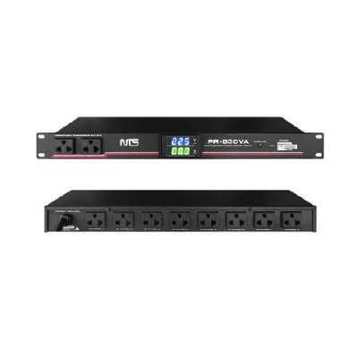 เพาเวอร์เบรกเกอร์ NTS PR-830VA  เบรกเกอร์ 3 ขา ขนาด 10 ช่อง + โวลท์-แอมป์มิเตอร์