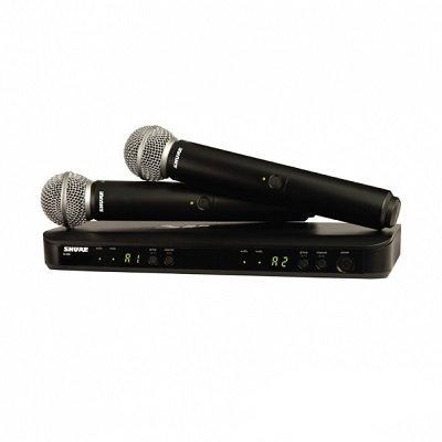 ไมโครโฟนไร้สายแบบคู่ SHURE BLX288A/SM58  Dual Wireless Microphone