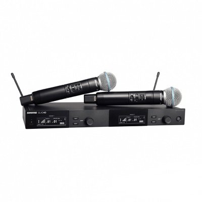 ไมโครโฟนไร้สายแบบคู่ SHURE SLXD24DA/B58-M55 Wireless Microphone