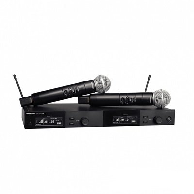 ไมโครโฟนไร้สายแบบคู่  SHURE SLXD24DA/SM58-M55 Wirless Microphone