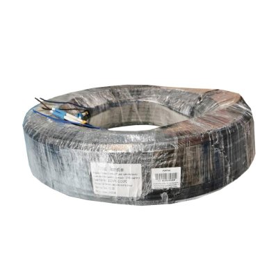 สายสำเร็จไฟเบอร์ออฟติกกลม Composit (ฉนวนกันกระรอก) LC/UPC-LC/UPC 2 Core + สายไฟ (2*1.0 sqm) 200M