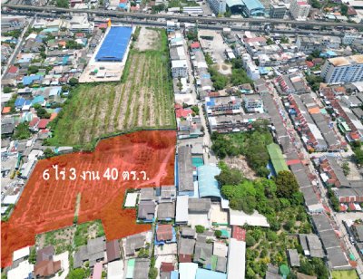 ขายที่ดิน ปากน้ำ สมุทรปราการ 6 ไร่ 3 งาน 40 ตร.ว. (สุขุมวิท8)