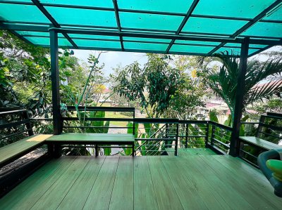 บ้านเดี่ยวศุภาลัย วิลล์ ศรีสมาน-ปทุมธานี(สายใน)  หลังมุมติดสวน