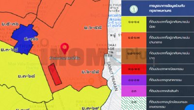 ขายที่ดินแปลงใหญ่ บางมด ทุ่งครุ 14 ไร่ 59 ตร.ว. ผังสีส้ม ติดถนนสาธารณะ