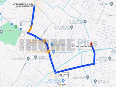 ขายที่ดินแปลงใหญ่ บางมด ทุ่งครุ 14 ไร่ 59 ตร.ว. ผังสีส้ม ติดถนนสาธารณะ