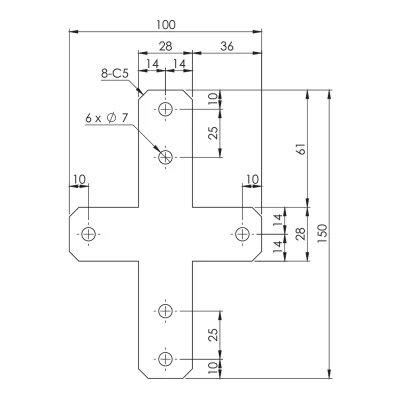 Plate Bracke 8-+