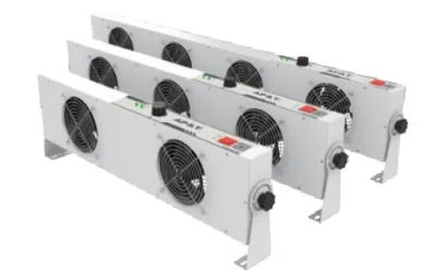 IOB-DC452 Series พัดลมกำจัดไฟฟ้าสถิตแบบแขวนเหนือศีรษะ พร้อมระบบทำความสะอาดอัตโนมัติ