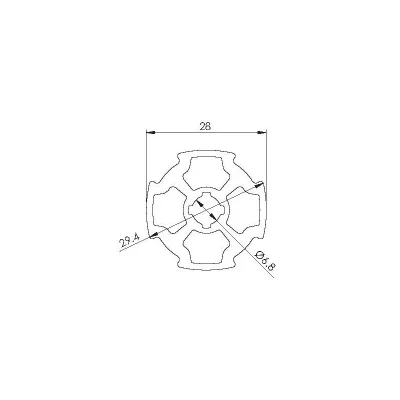 Aluminium Frame T 28