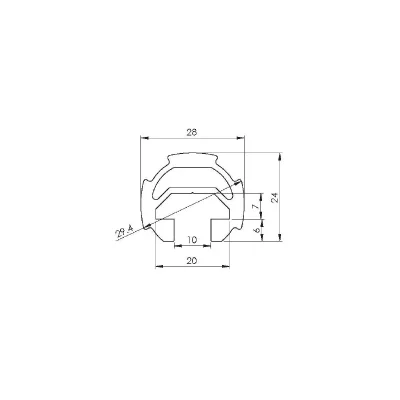 Aluminium Frame T Slot 28