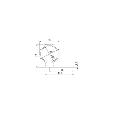 Aluminium Frame L Flat 28