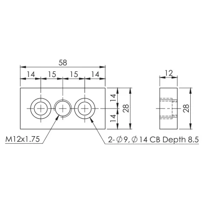 Mounting Plate 3060 Series 8 แผ่นยึด