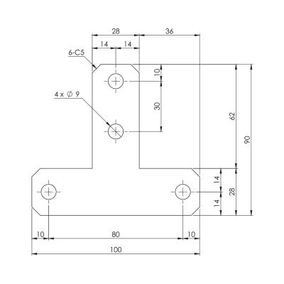 Plate Bracket 10-T