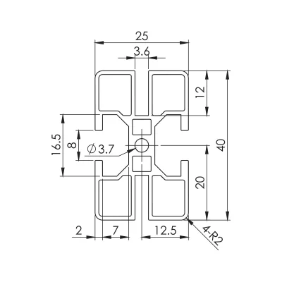 Safety Fence Aluminium Bram 2540