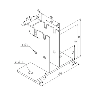 Anchor Bracket C Type-2 40