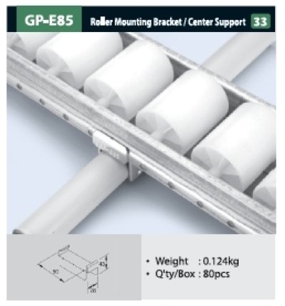 CP-E85  -  Roller Mounting Bracket   Center Support