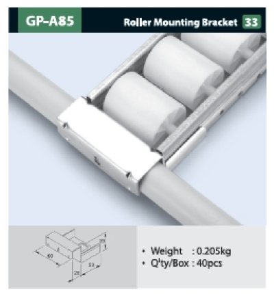 GP-A85  -  Roller  Mounting Bracket