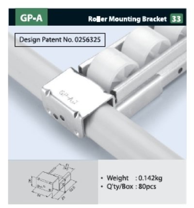 GP-A  - Roller  Mounting  Bracket