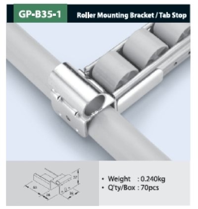 GP-B35-1  -  Roller Mounting Bracket Tab Stop