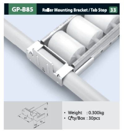 GP-B85  -  Roller Mounting Bracket Tab Stop