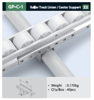GP-C-1   -  Roller  Track  Union  Center  Support