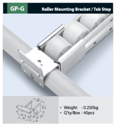 GP-G - Roller  Mounting  Bracket Tab Stop