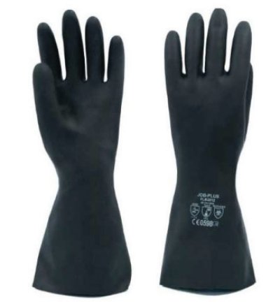 Heavy Duty Flocklined Rubber Gloves