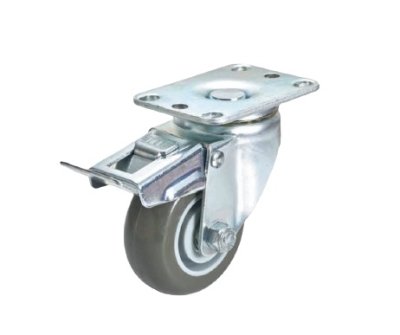 LIGHT DUTY - SWIVEL WITH BRAKE PLATE