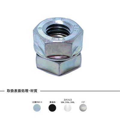 steel zinc cr+3 hard lock nut ハードロックナット