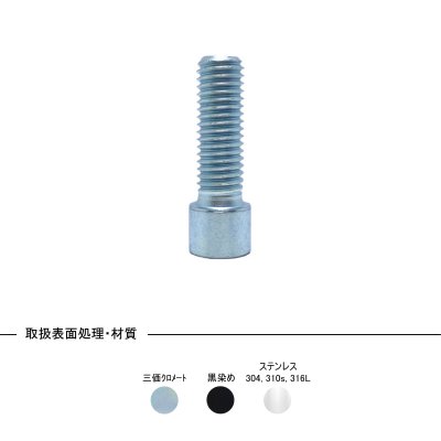 steel zinc cr+3 small head socket cap screw スモールキャップボルト