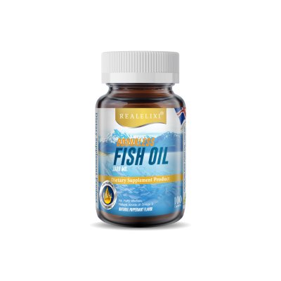 Real Elixir odourless fish oil 100 แคปซูล