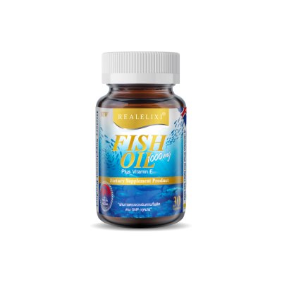Real Elixir FISH OIL 1,000 mg.น้ำมันปลา (30 เม็ด)