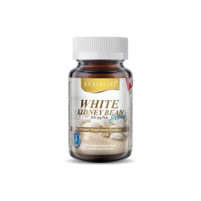Real Elixir white kidney bean Extract 500 mg. Plus (30 เม็ด)