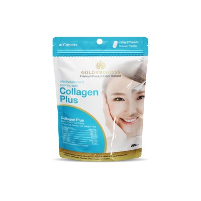 Gold Princess Collagen Plus (คอลลาเจน พลัส บรรจุ 40 เม็ด)