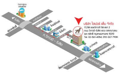 แผนที่บริษัท ไฮเปอร์ แล็บ จำกัด