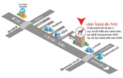 แผนที่บริษัท ไฮเปอร์ แล็บ จำกัด