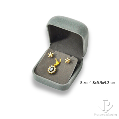 รวมกล่องกำมะหยี่ใส่เครื่องประดับ ต่างหู สร้อยคอ จี้ เพิ่มมูลค่า จัดโชว์เรียงได้ง่ายมีสีให้เลือก (26)