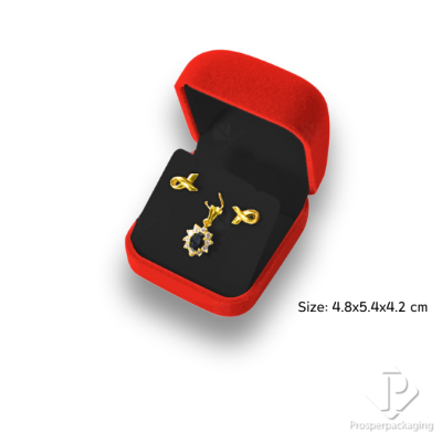 รวมกล่องกำมะหยี่ใส่เครื่องประดับ ต่างหู สร้อยคอ จี้ เพิ่มมูลค่า จัดโชว์เรียงได้ง่ายมีสีให้เลือก (26)