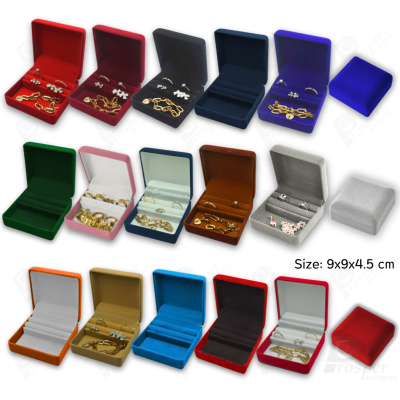 รวมกล่องกำมะหยี่เก็บเครื่องประกับอเนกประสงค์ ภายในมีพื้นเรียบและฟูกใส่ต่างหูหรือแหวนได้ (42ปร+R) รวมกล่องกำมะหยี่เก็บเครื่องประกับอเนกประสงค์ ภายในมีพื้นเรียบและฟูกใส่ต่างหูหรือแหวนได้ (42ปร+R)