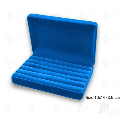 จัดเต็มกล่องกำมะหยี่ใส่เครื่องประดับชุดสีฟ้า ทรงหัวใจและสี่เหลี่ยม จัดโชว์ชุดเครื่องประดับ ทองแท่ง จิวเวอรี่เซ็ตสินสอด