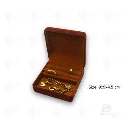 รวมกล่องกำมะหยี่เก็บเครื่องประกับอเนกประสงค์ ภายในมีพื้นเรียบและฟูกใส่ต่างหูหรือแหวนได้ (42ปร+R)