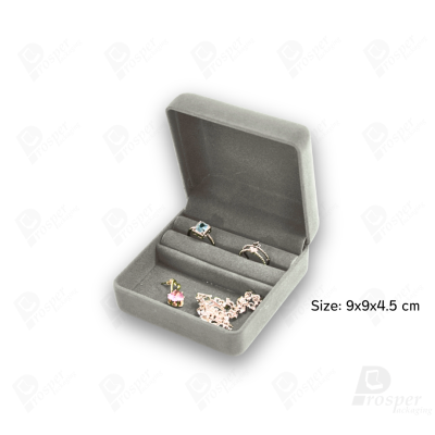 รวมกล่องกำมะหยี่เก็บเครื่องประกับอเนกประสงค์ ภายในมีพื้นเรียบและฟูกใส่ต่างหูหรือแหวนได้ (42ปร+R)